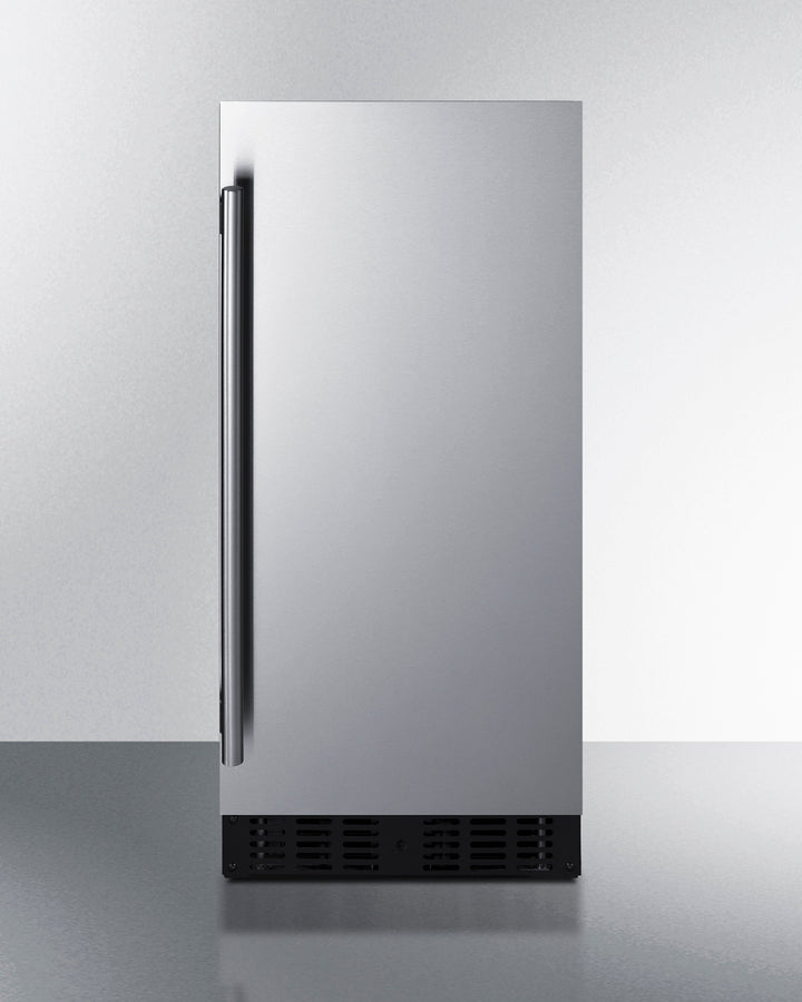 Summit FF1532BSS 15" Wide 3.0 cu.ft. Built-In All-Refrigerator – Stainless Steel