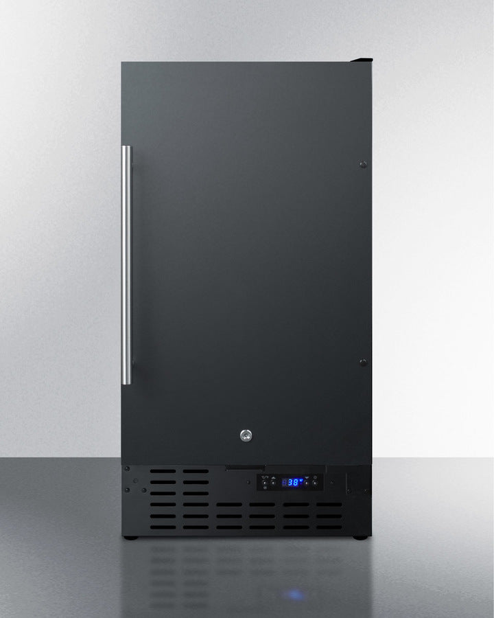 Summit FF1843B 18" Wide 2.7 cu.ft. Built-In All-Refrigerator – Automatic Defrost Black