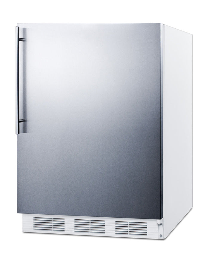 Summit FF61WSSHVADA 24" Wide 5.8 cu.ft. ADA Compliant All-Refrigerator – Stainless Steel