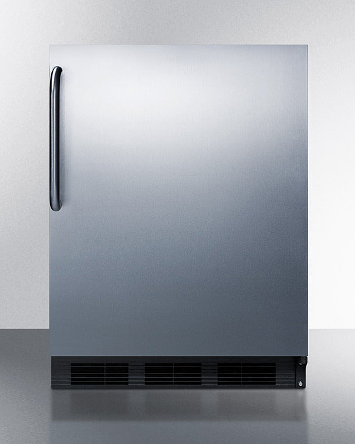 Summit CT661WCSSADA 24″ Wide ADA-Height Built-In Refrigerator-Freezer – Stainless Steel Door & Cabinet