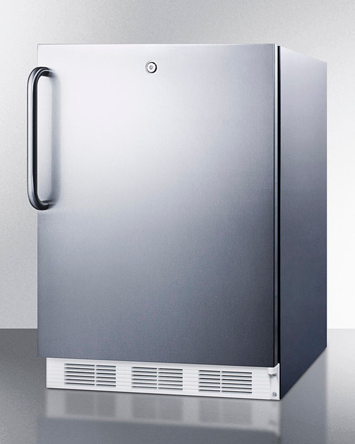 Summit FF6LW7CSS 24″ Wide Built-In All-Refrigerator – Stainless Steel Door & Cabinet