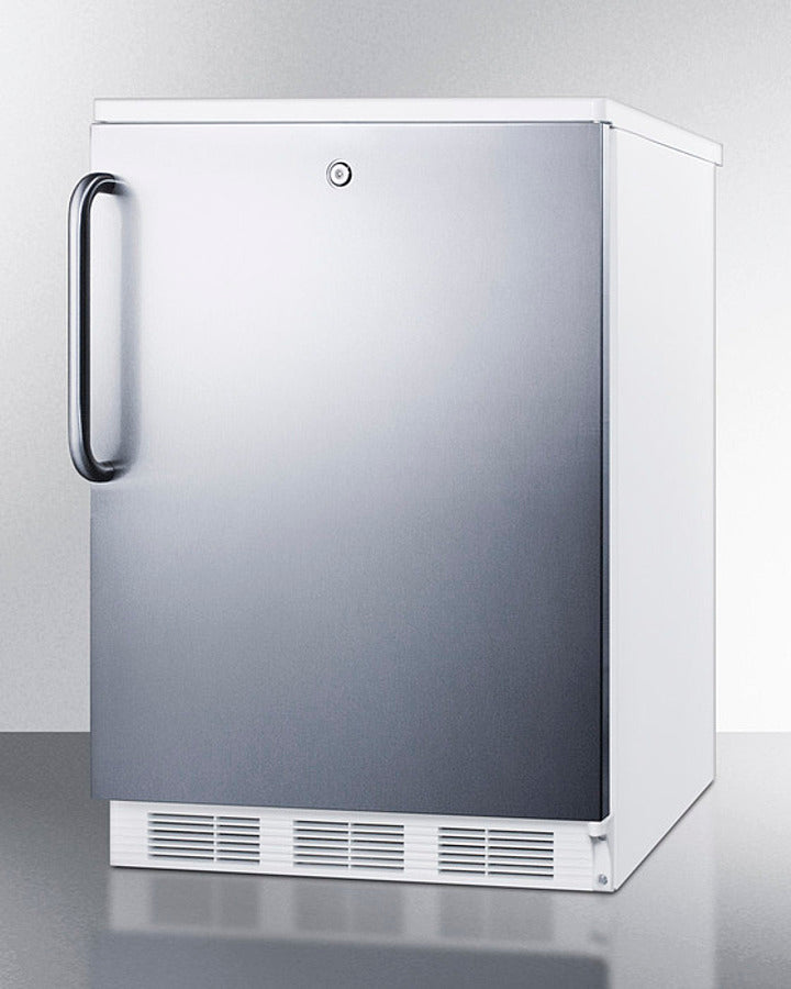 Summit FF6LWBI7SSTB 24" Wide 5.5 cu.ft. Built-In All-Refrigerator – Stainless Steel