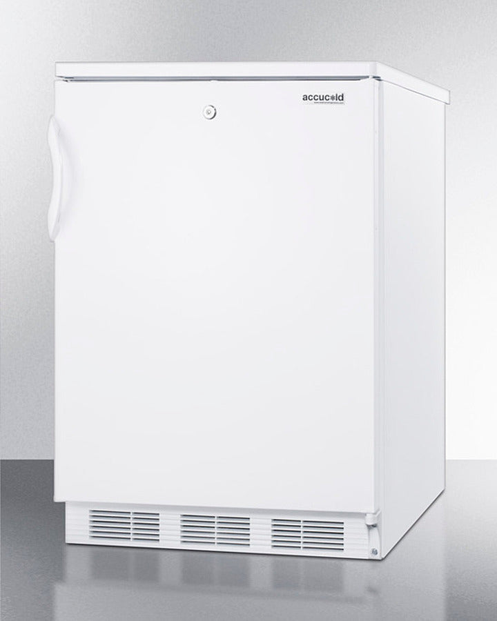 Summit FF6LWBI7 24" Wide 5.5 cu.ft. Built-In All-Refrigerator – White