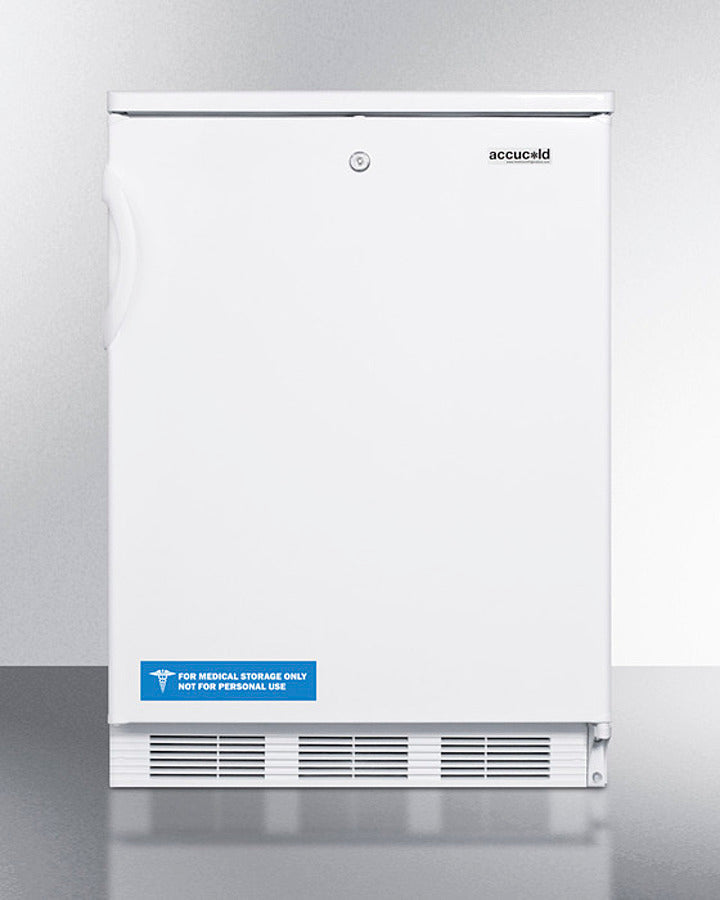 Summit FF6LWBI7 24" Wide 5.5 cu.ft. Built-In All-Refrigerator – White