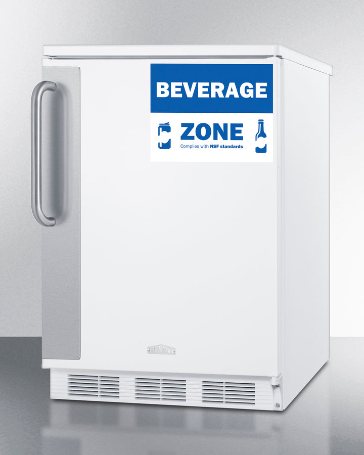 Summit FF6W7BZ 24″ Wide Commercial All-Refrigerator – White Cabinet