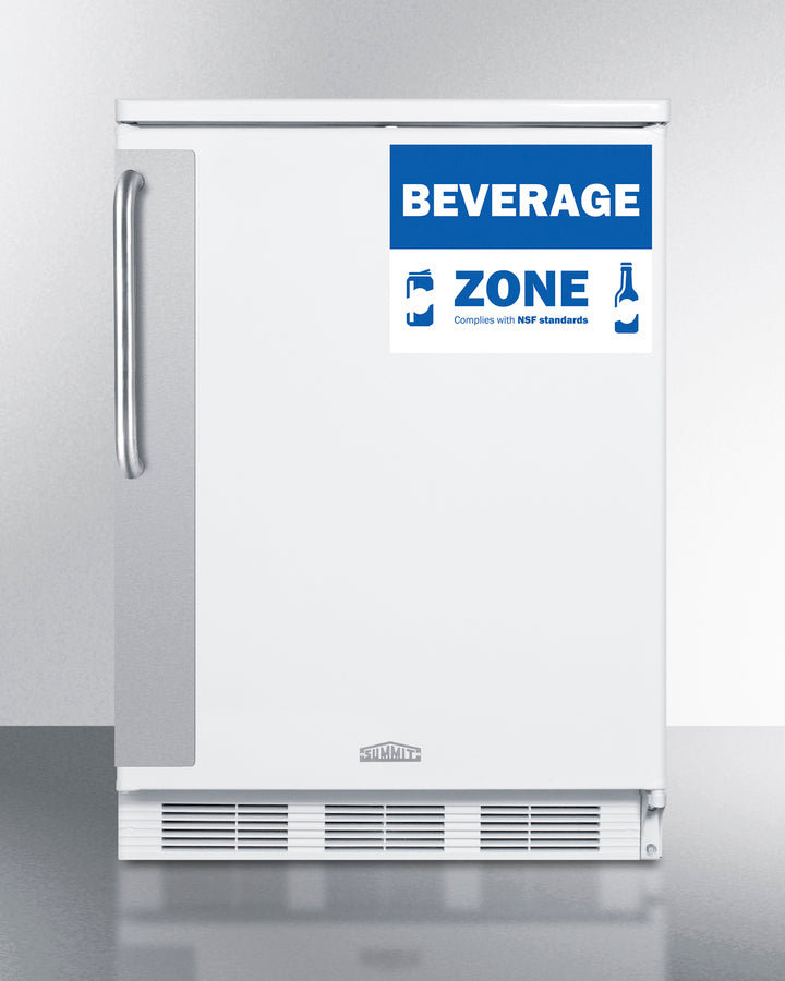 Summit FF6W7BZ 24″ Wide Commercial All-Refrigerator – White Cabinet