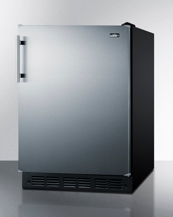 Summit FF708BLSS 24" Wide 5.3 cu.ft. All-Refrigerator – ENERGY STAR Stainless Steel