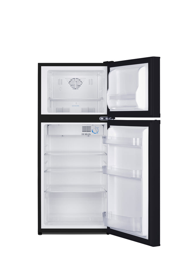 Summit FF713B 19" Wide 4.3 cu.ft. Top Mount Refrigerator-Freezer – Frost-Free Black Finish