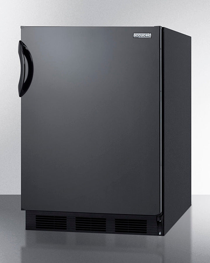 Summit FF7BKBI 24" Wide 5.5 cu.ft. Built-In All-Refrigerator – Black