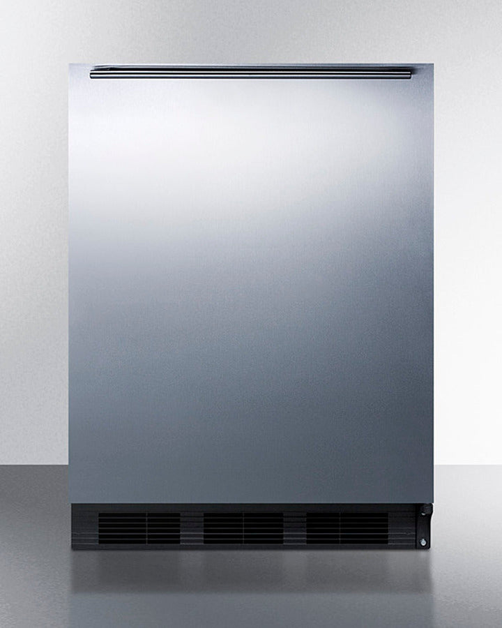Summit FF7BKBISSHH 24" Wide 5.5 cu.ft. Built-In All-Refrigerator – Stainless Steel