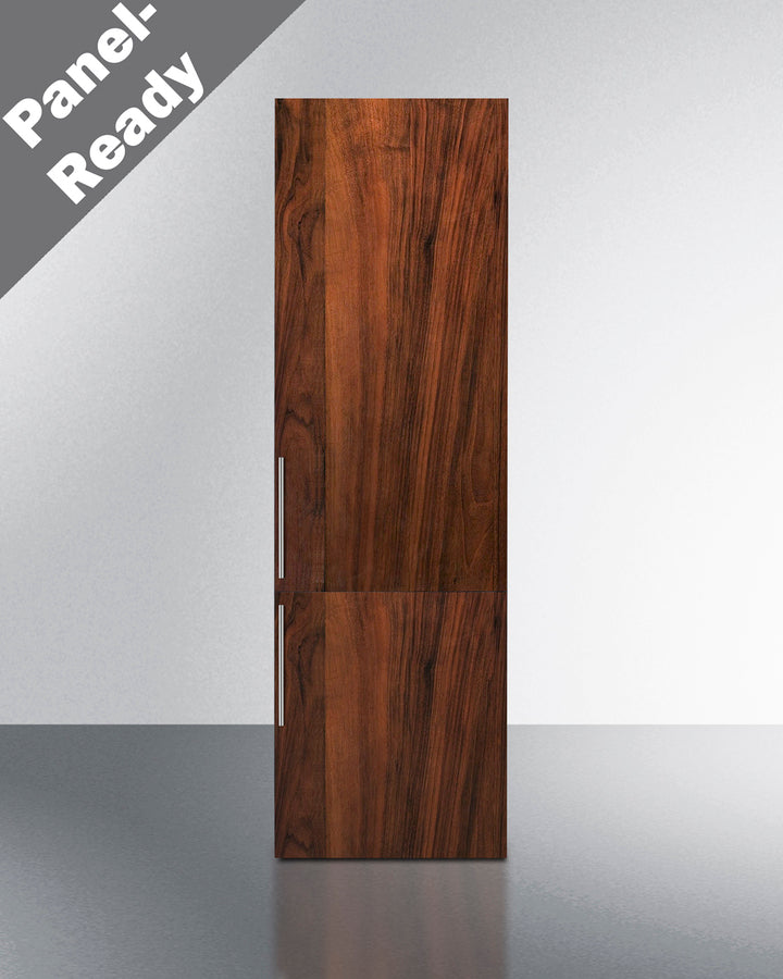 Summit FFBF11NT 24" Wide 10.8 cu. ft. Fully Integrated Bottom Freezer Refrigerator-Freezer