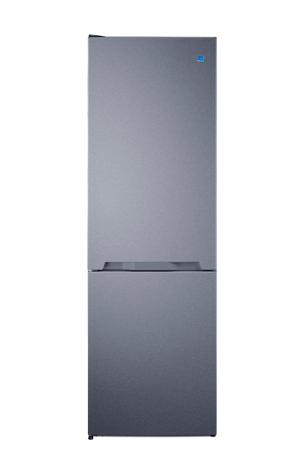Summit FFBF121WIM 24" Bottom Freezer Refrigerator with Icemaker – White/Stainless Steel