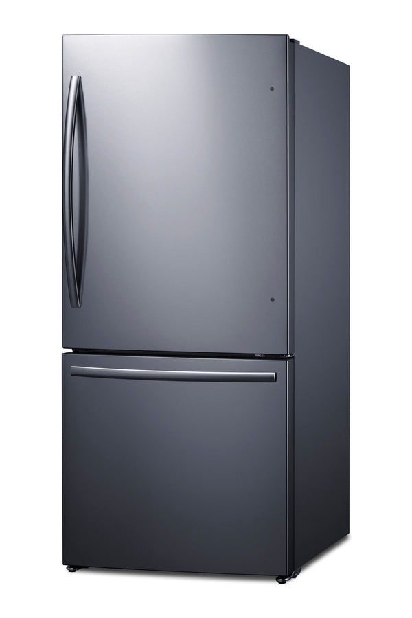 Summit FFBF179SSIM 31" Wide 17.2 cu.ft. Bottom Freezer Refrigerator – Stainless Steel