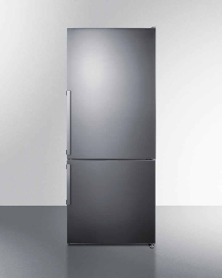 Summit FFBF283SS 28″ Wide 14.0 cu. ft. Counter-Depth Bottom Freezer Refrigerator-Freezer – Stainless Steel