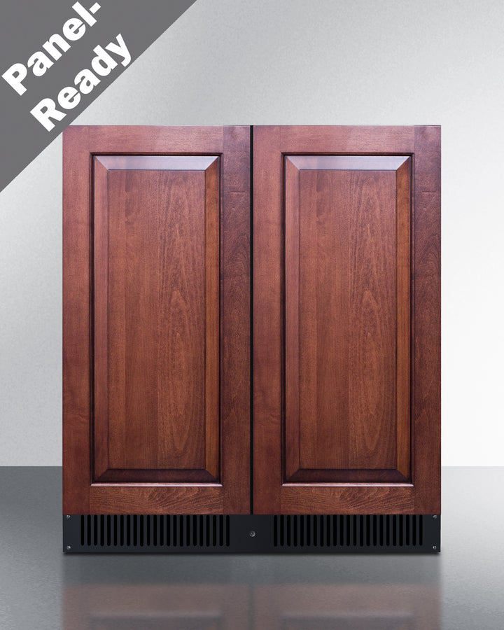 Summit FFRF3070BPNR 30″ Wide 5.1 cu. ft. Undercounter French-Door Refrigerator-Freezer – Panel-Ready, Built-In Capable