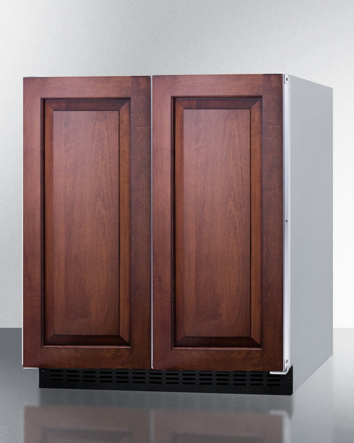 Summit FFRF3075WIF 30″ Wide Built-In Refrigerator-Freezer — Panel-Ready Overlay Design