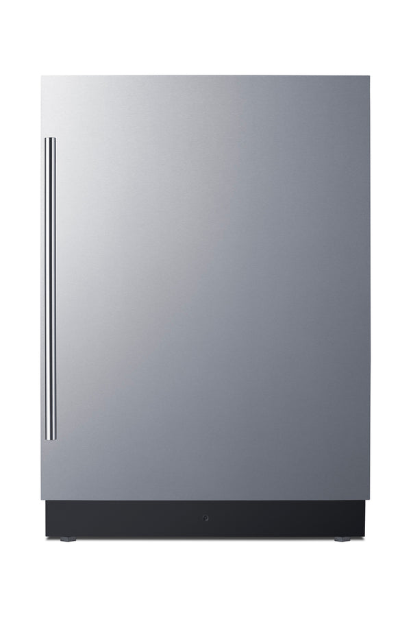 Summit FFRF5IM 24" Wide 3.2 cu.ft. Built-In Refrigerator-Freezer with Icemaker – Stainless Steel