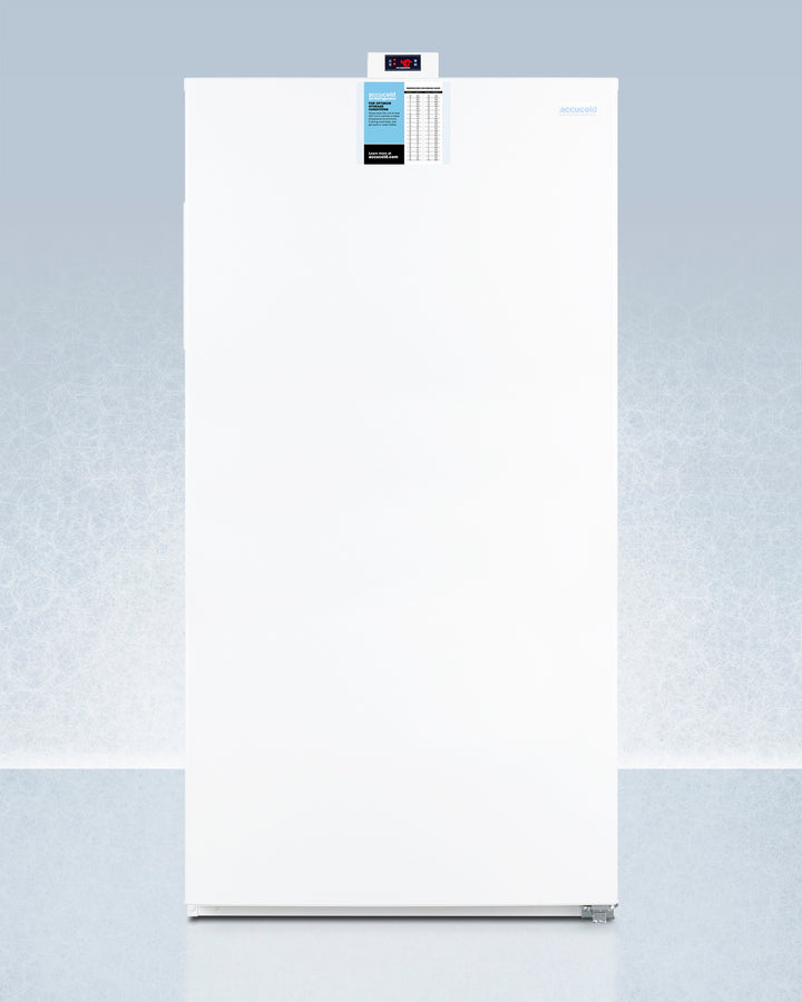 Summit FFUR23 33″ Wide Upright All-Refrigerator – 21.0 cu. ft., Frost-Free, White Finish, Digital Controls