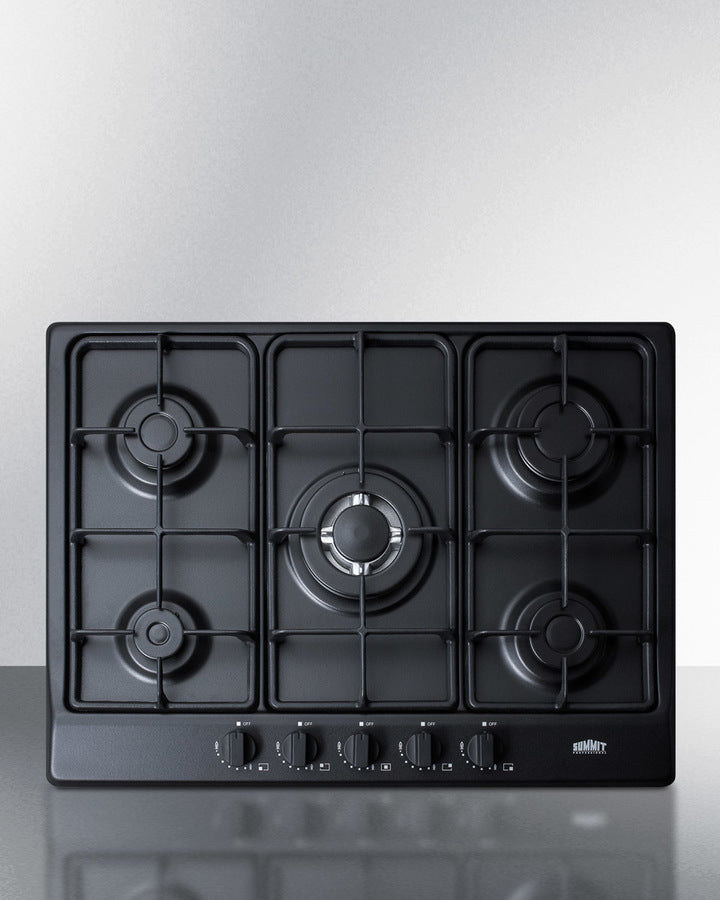 Summit GC5272B 27″ Wide 5-Burner Gas Cooktop – Matte Black Finish