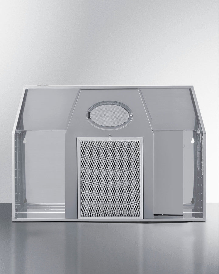 Summit H24RSS 24″ Wide Under-Cabinet Convertible Range Hood – Stainless Steel Finish