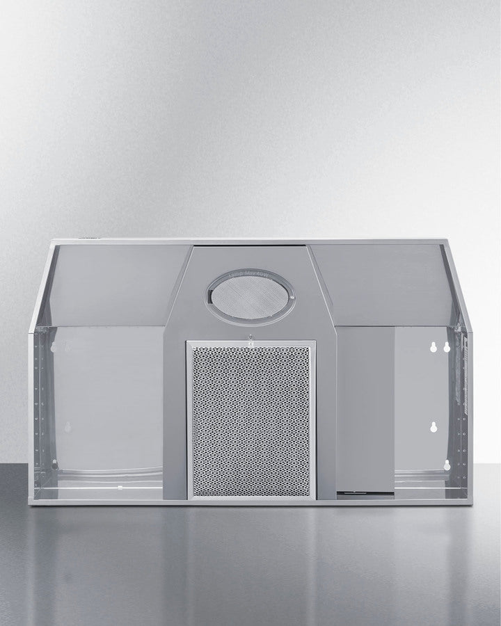 Summit H30RSS 30″ Wide Under-Cabinet Convertible Range Hood – Stainless Steel Finish