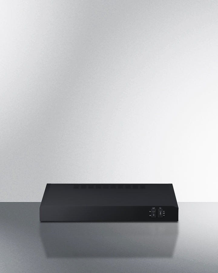 Summit HC20BBADA 20″ Wide Under-Cabinet Convertible Range Hood – Black Finish (ADA Compliant)