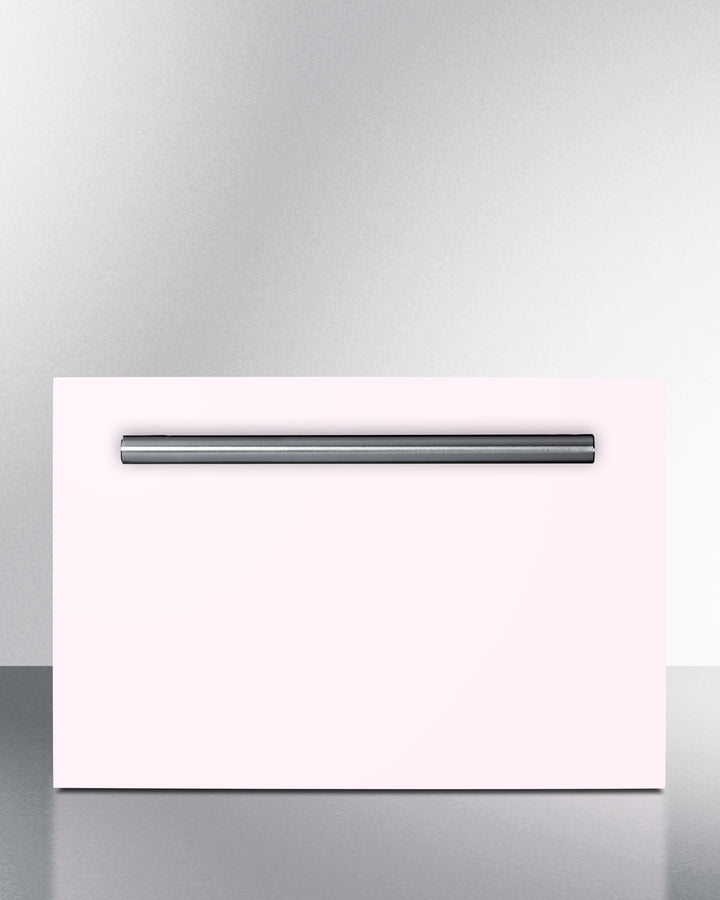 Summit LX1DP 18″ Wide Built-In Cosmetics Drawer Refrigerator – Blush Pink Front