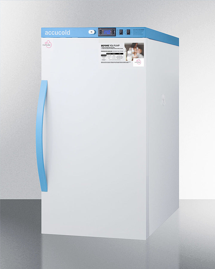 Summit MLRS3MC 3 cu. ft. MOMCUBE® Breast Milk Refrigerator – Counter-Height, White Cabinet