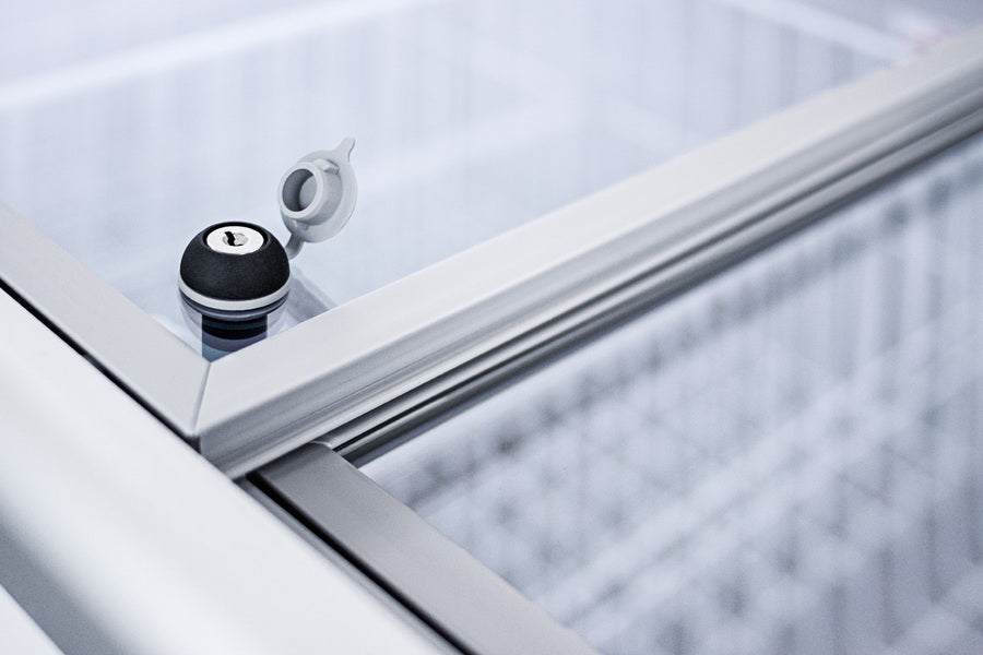 Summit NOVA35GDC 43″ Wide 11.7 cu. ft. Ice-Cream Dipping Cabinet – White Cabinet with Glass Sneezeguard