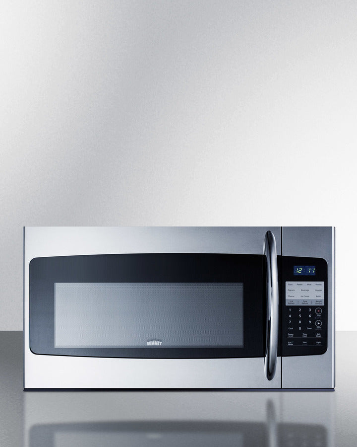 Summit OTRSS301 30″ Wide Over-the-Range Microwave – Stainless Steel Front, Black/SS Cabinet