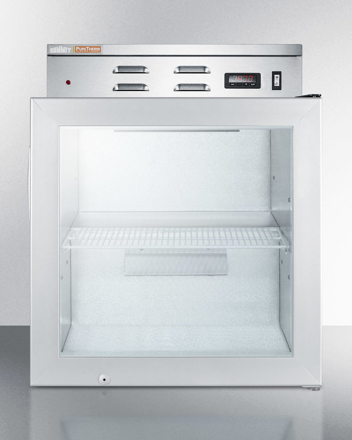 Summit PHC51G 24″ Wide Compact Blanket Warmer Cabinet – 2.0 cu ft Capacity, Digital Thermostat (120-150 °F), Glass Door & Lock