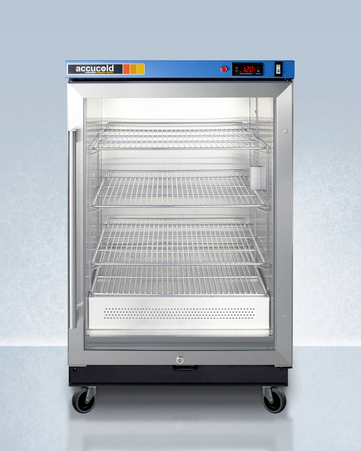 Summit PTHC65G 24″ Wide Blanket Warmer Cabinet – 4.57 cu ft Capacity, Digital Thermostat 90–140 °F, Stainless Steel Interior & Glass Door