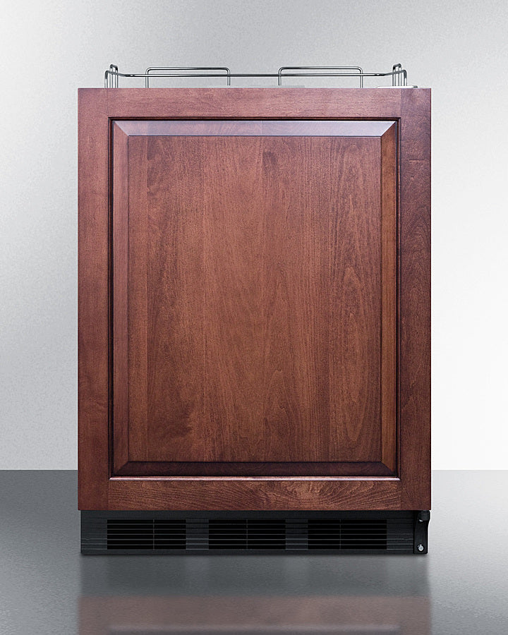 Summit SBC58BLBIADANKIF 24″ Wide ADA-Height Built-In Kegerator – Panel-Ready Door, 5.5 cu ft Capacity, No Tap Kit Included