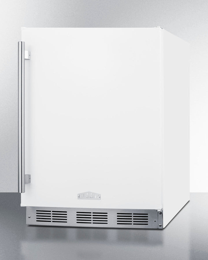 Summit SBC58WHBIADANK 24″ Wide ADA-Height Built-In Dual-Tap Beer Dispenser – White Cabinet, 5.5 cu ft Capacity