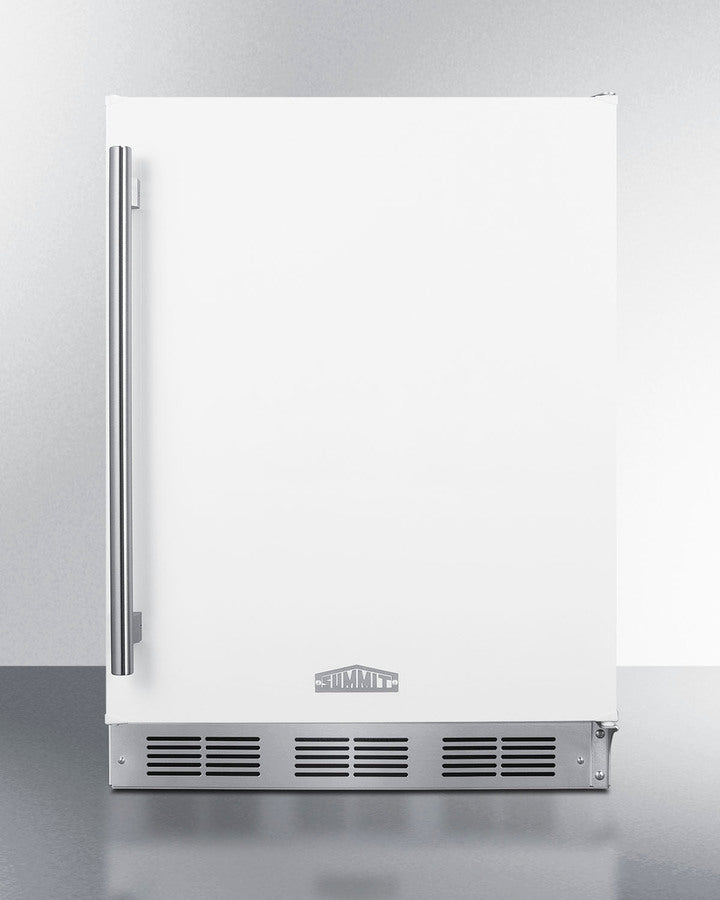 Summit SBC58WHBIADANK 24″ Wide ADA-Height Built-In Dual-Tap Beer Dispenser – White Cabinet, 5.5 cu ft Capacity