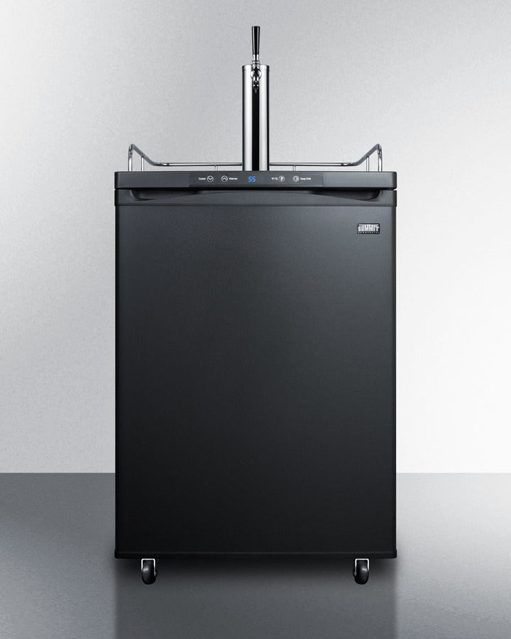 Summit SBC635MWKD 24″ Wide 5.6 cu.ft. Wine Dispenser with Tap Kit – Black Cabinet