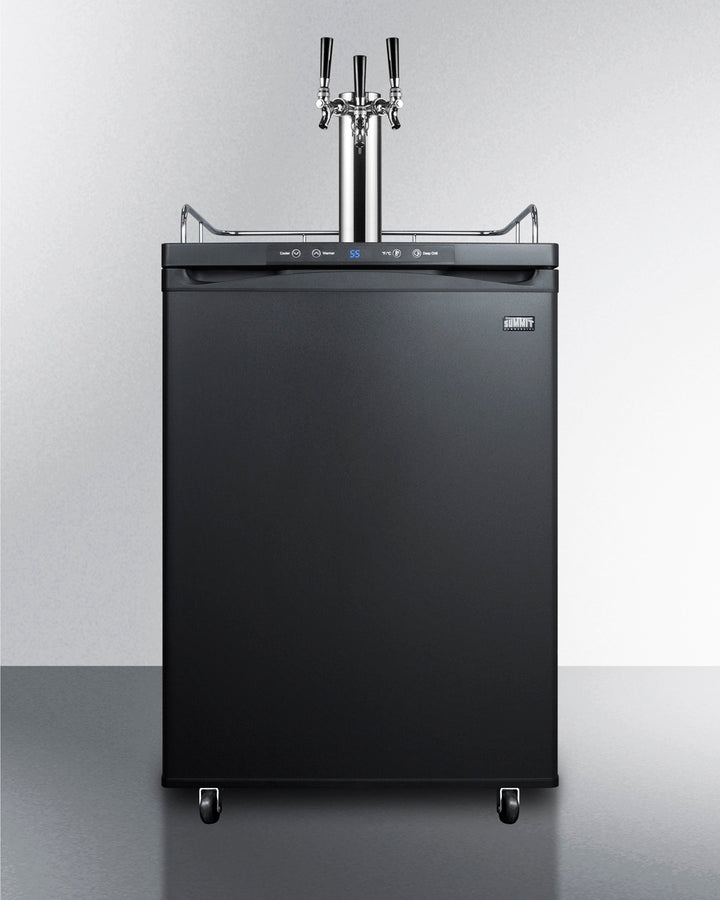 Summit SBC635MTRIPLE 24″ Wide 5.6 cu.ft. Triple-Tap Kegerator – Black Cabinet