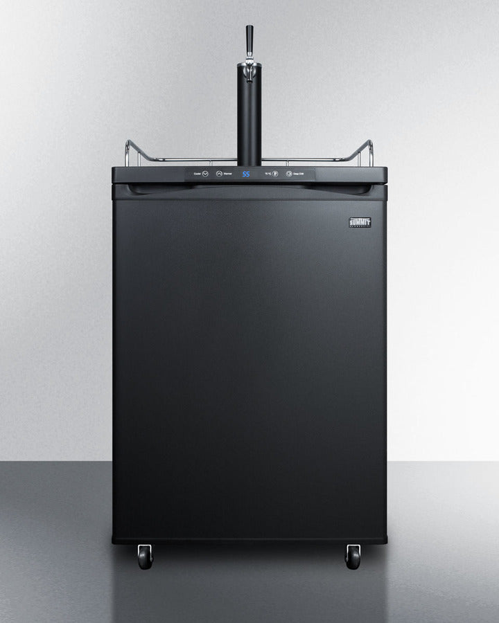 Summit SBC635M 24″ Wide 5.6 cu. ft. Freestanding Beer Dispenser – Black Cabinet