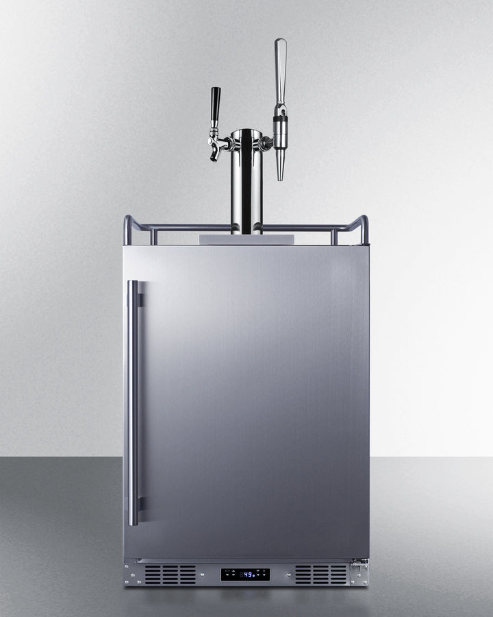 Summit SBC682CMTWIN 24″ Wide Built-In Cold Brew/Nitro Coffee Kegerator – Stainless Steel Cabinet