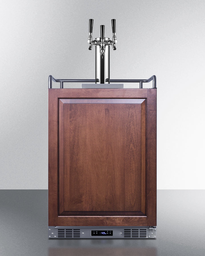 Summit SBC682PNRTRIPLE 24″ Wide Built-In/Outdoor Triple Tap Kegerator – Panel-Ready, 5.6 cu ft