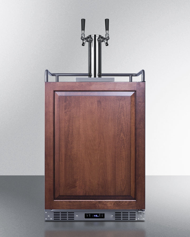 Summit SBC682PNRWKDTWIN 24″ Wide Built-In Wine Kegerator – Panel-Ready Stainless Steel Cabinet, Dual Tap Kit