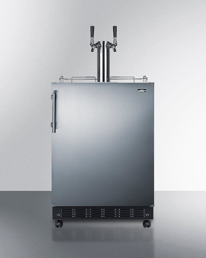 Summit SBC7BRSCF2 24″ Wide Cold Brew Coffee Kegerator – Black Cabinet, Stainless Steel Door