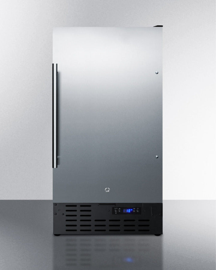 Summit SCFF1842SS 18″ Wide Built-In Frost-Free All-Freezer – Stainless Steel Door