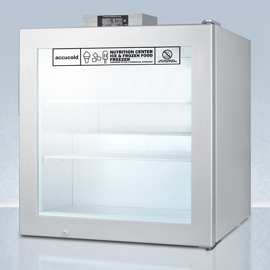 Summit SCFU386NZ 24″ Compact Commercial All-Freezer – 2.0 cu. ft., Glass Door