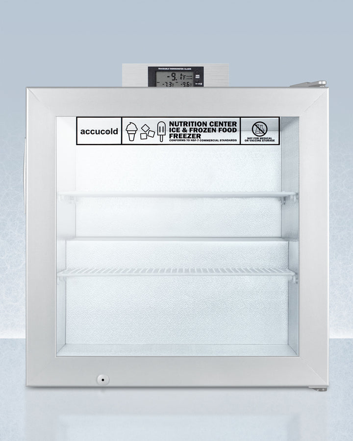 Summit SCFU386NZ 24″ Compact Commercial All-Freezer – 2.0 cu. ft., Glass Door