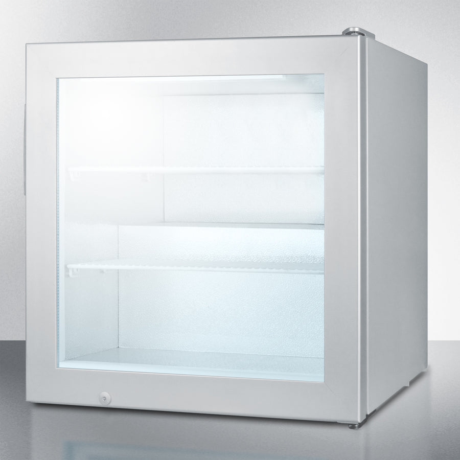 Summit SCFU386 24″ Compact Commercial Display Freezer – 2.0 cu. ft., Glass Door