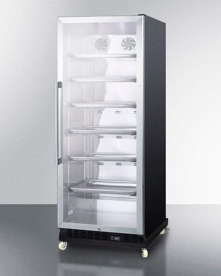Summit SCR1156RI 23.63″ Wide 11 cu. ft. Mini Reach-In Beverage Center – Glass Door, Black