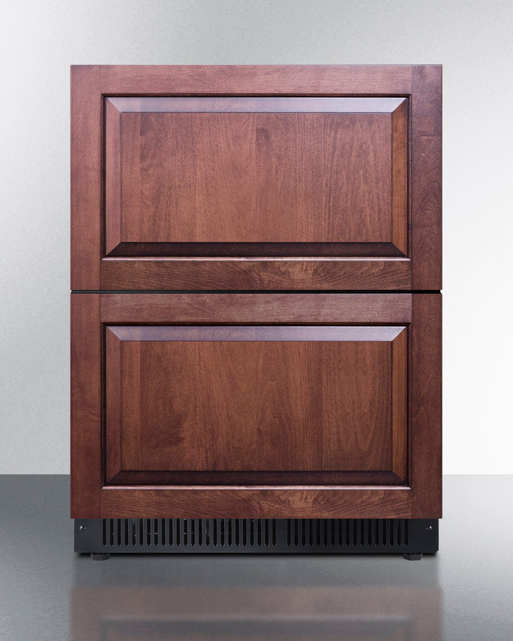 Summit SDHDR2446PNR 24″ Wide 2-Drawer All-Refrigerator – 3.4 cu. ft., Panel-Ready Front