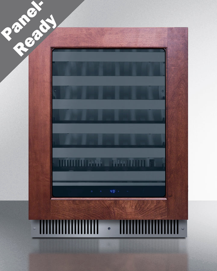 Summit SDHW2442PNR 24″ Wide Shallow-Depth Wine Cellar – Panel-Ready, Glass Door, Built-In