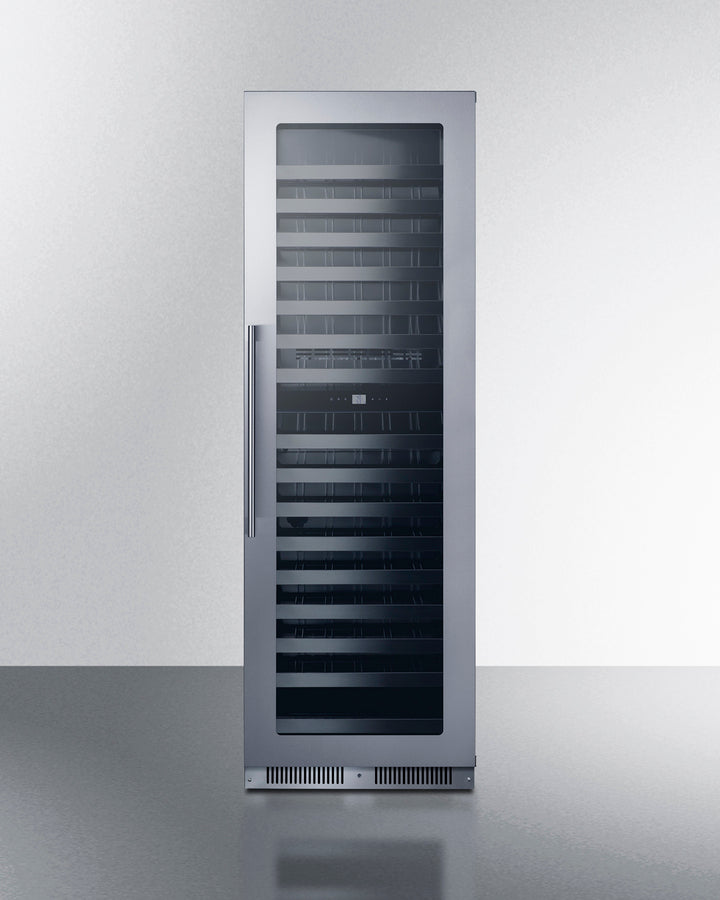 Summit SDHWC98 24″ Wide Dual-Zone Built-In Wine Cellar – 98-Bottle Capacity, 18″ Depth, Glass Door